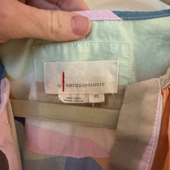 Anthropologie Somerset Pastel Geometric Print mini Dress - Picture 4 of 4